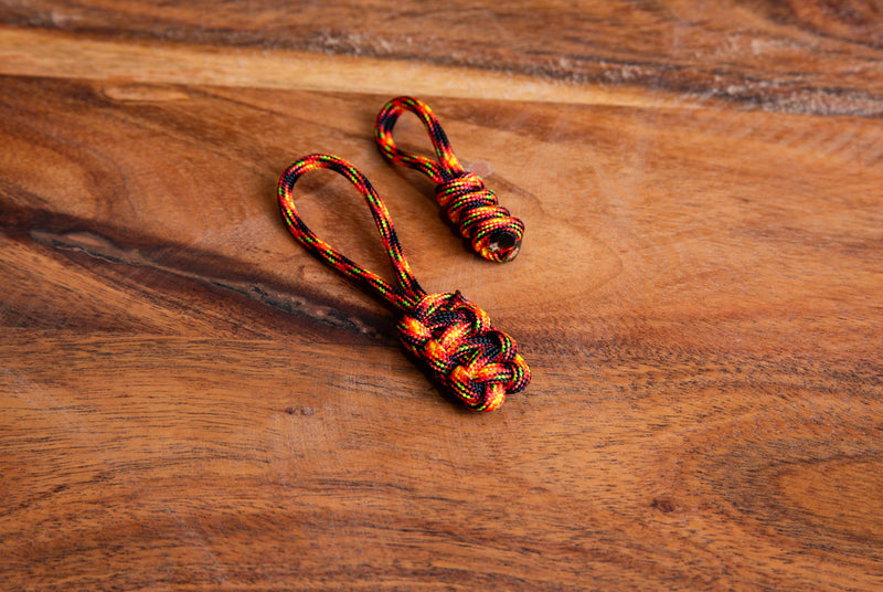 Sunrise Camo Paracord Zipper Pulls