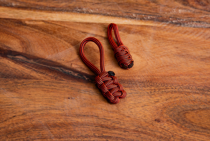 Burnt Orange Zipper Pulls