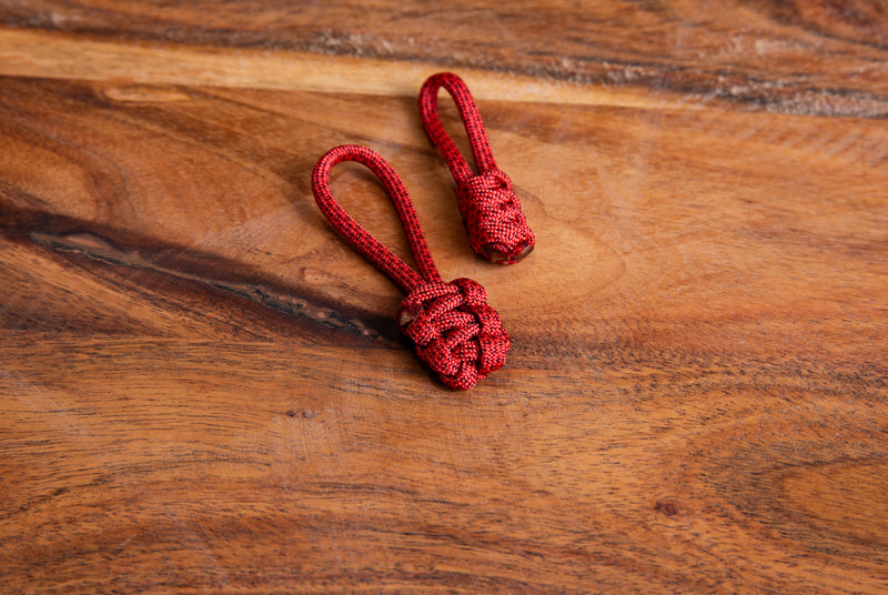 Tiger Red Zipper Pulls