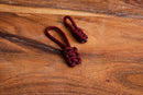 Firefighter Red Paracord Zipper Pulls