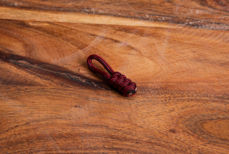 Firefighter Red Paracord Zipper Pulls