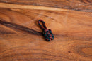 Red Black Stripe Paracord Zipper Pulls