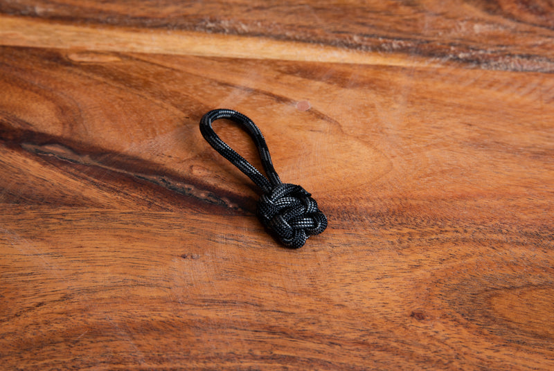 Black Grey Stripes Zipper Pulls