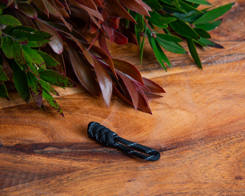 Brilliant Orange Sunset Paracord Zipper Pulls