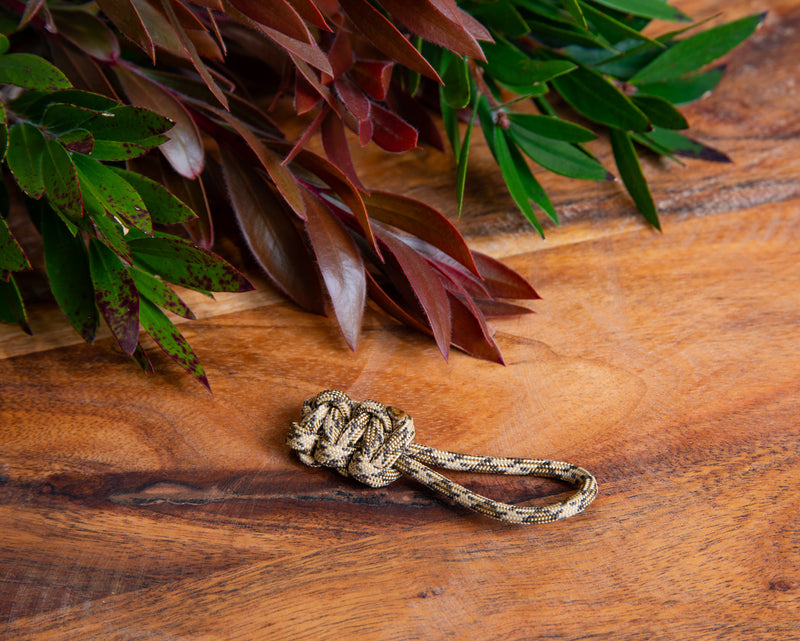 Desert Sand Camo Paracord Zipper Pulls