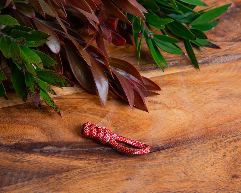 Brilliant Orange Sunset Paracord Zipper Pulls