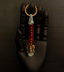 Masked Mortal Warrior Blue Keychain