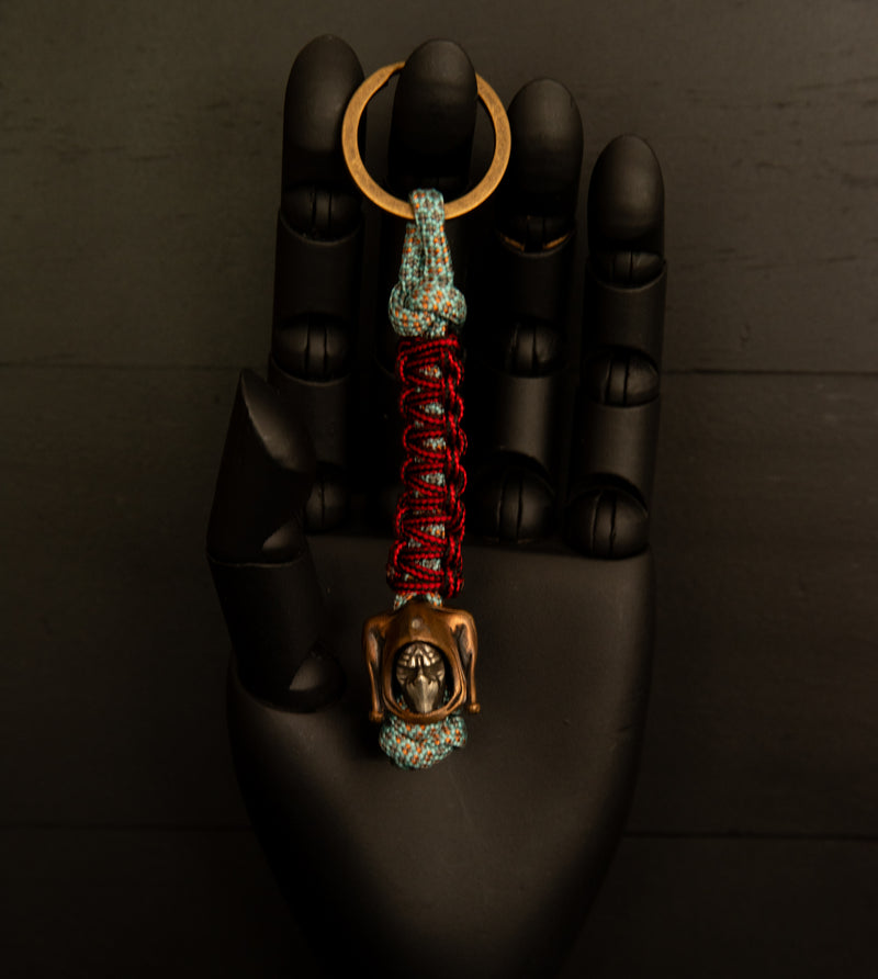 Masked Mortal Warrior Blue Keychain