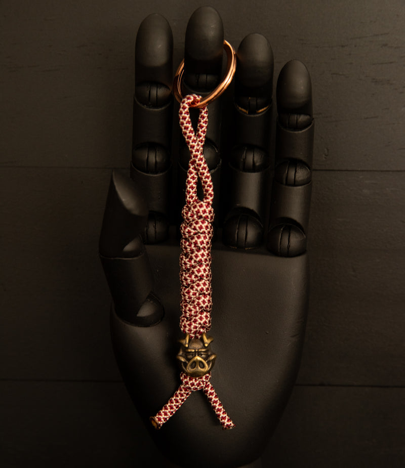 Happy Pig Pink Bacon Keychain