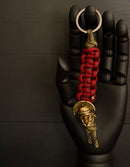 Roman Warrior Camo Skeleton Keychain