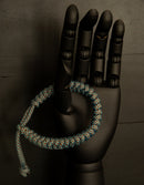 Solid Paracord Bracelet Turquoise Burgundy