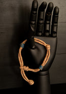 Beaded Paracord Bracelet Giraffe Turquoise