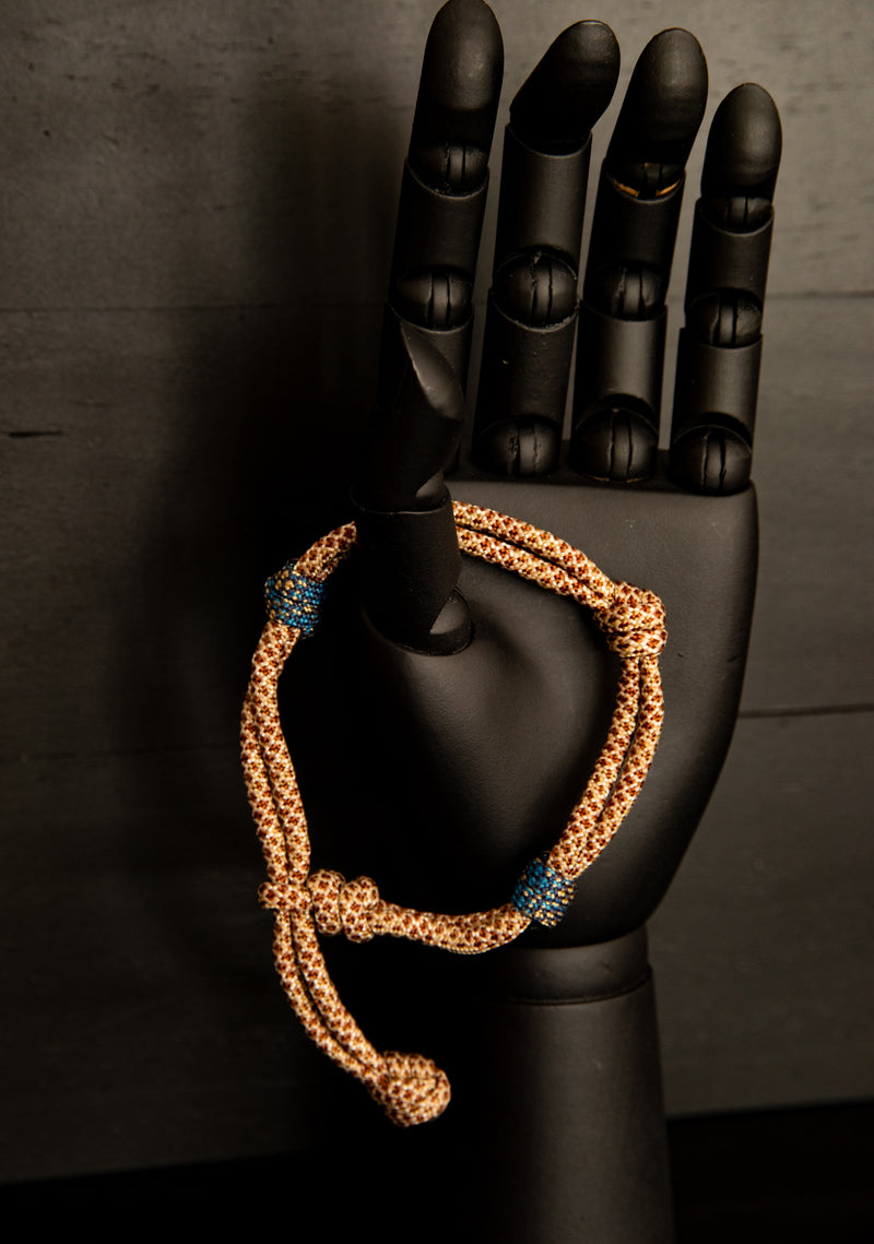 Beaded Paracord Bracelet Giraffe Turquoise