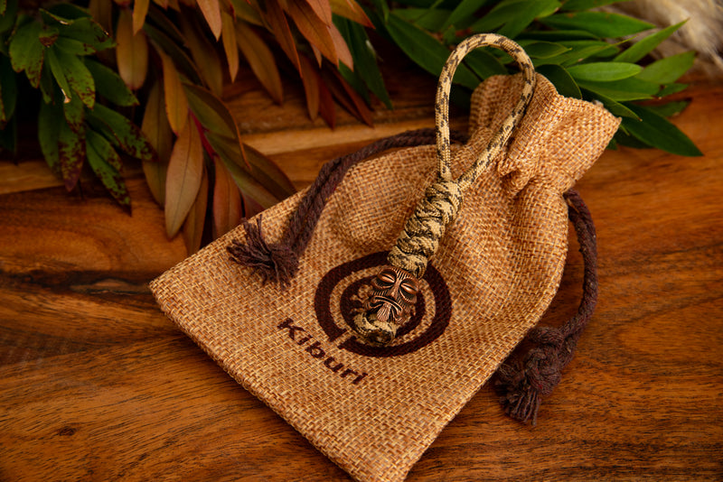 Inca Brown Stripe Lanyard