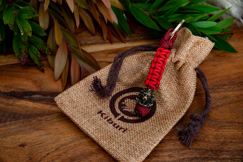 Kiburi Lion Red Keychain
