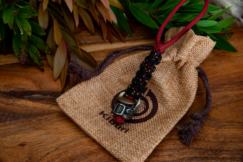 Angry Trucker Firey Keychain