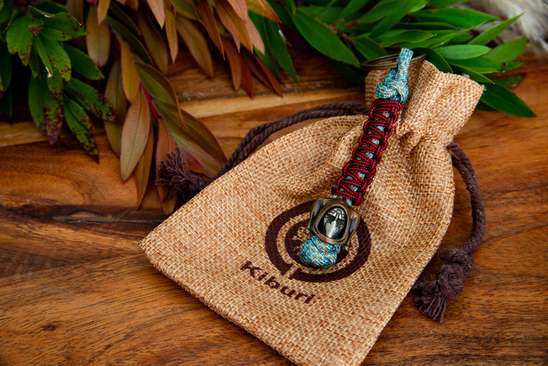 Masked Mortal Warrior Blue Keychain