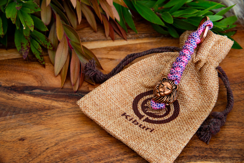 Cotton Candy Kiburi Lion Keychain