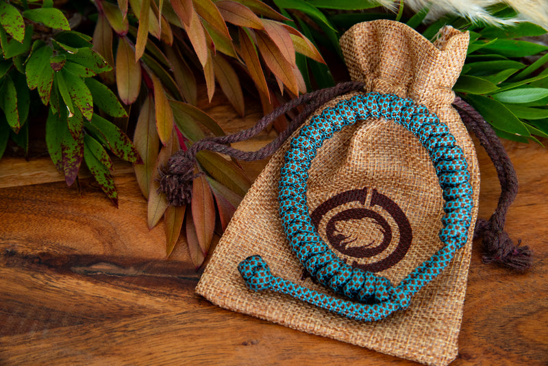 Solid Paracord Bracelet Turquoise Burgundy
