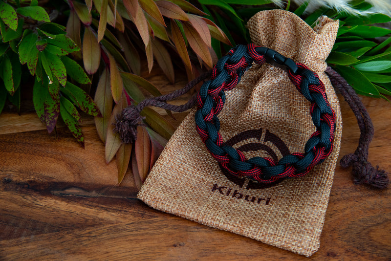 Black and Red Ladder Bracelet