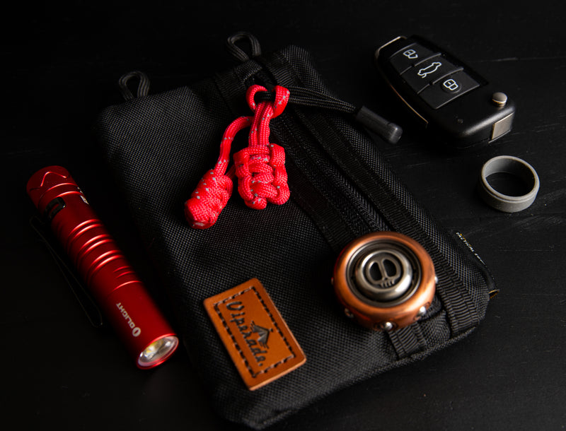 Red Reflective Zipper Pulls