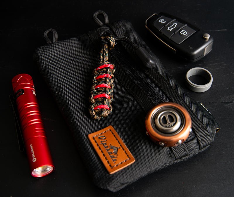 Woodland Camo Red Reflective Zipper Pulls