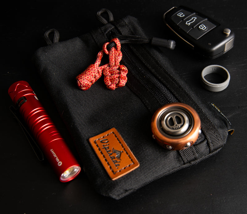 Brilliant Orange Sunset Paracord Zipper Pulls