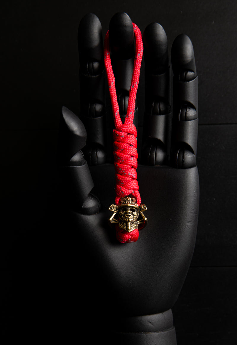 Japanese Master Samurai Warrior Red Lanyard