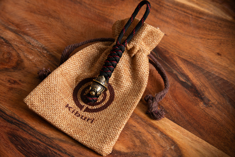 Red and Black Fire Fighter Lanyard