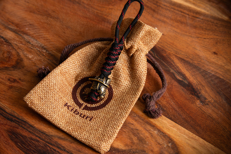 Red and Black Fire Fighter Lanyard
