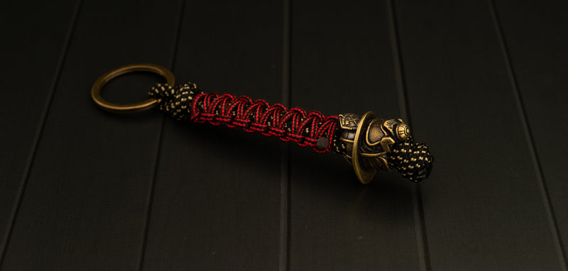 Fire Fighter In The Bush Keychain