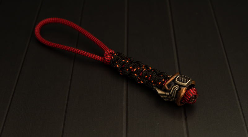 Angry Trucker Firey Keychain