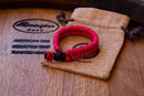 Vibrant Red Reflective Black Bracelet