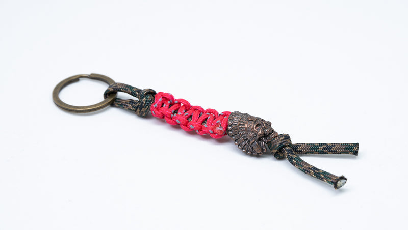 Indian Skeleton Camo Keychain