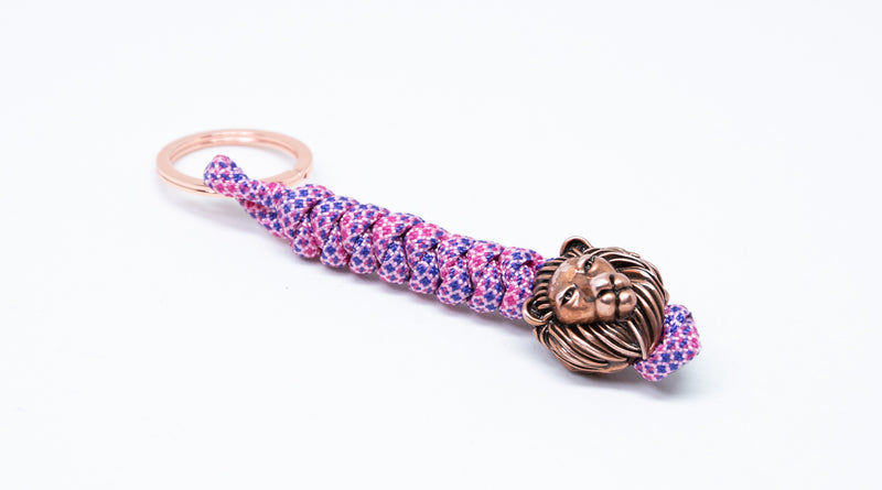 Cotton Candy Kiburi Lion Keychain