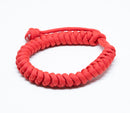 Solid Paracord Bracelet Vibrant Red