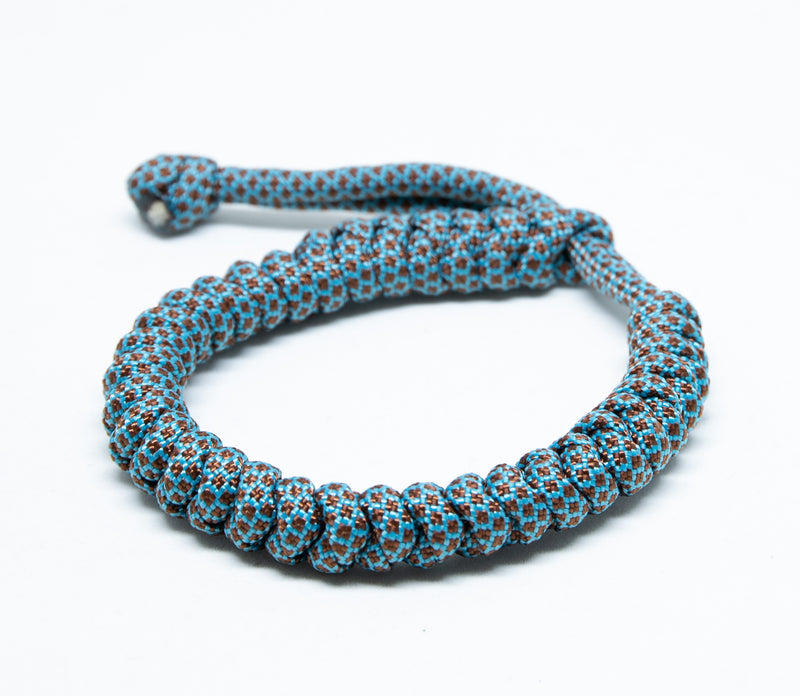 Solid Paracord Bracelet Turquoise Burgundy