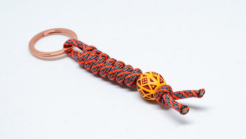 The Warning Beaded Keychain