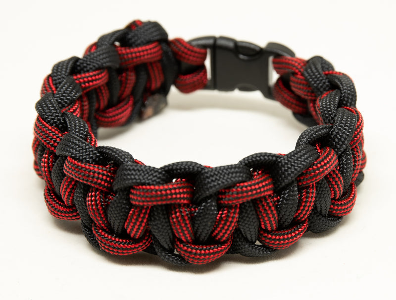 Black and Red Ladder Bracelet