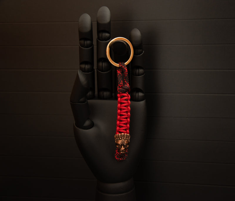 American Indian Burnt Red Keychain