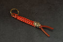 Striped Orange American Indian Keychain