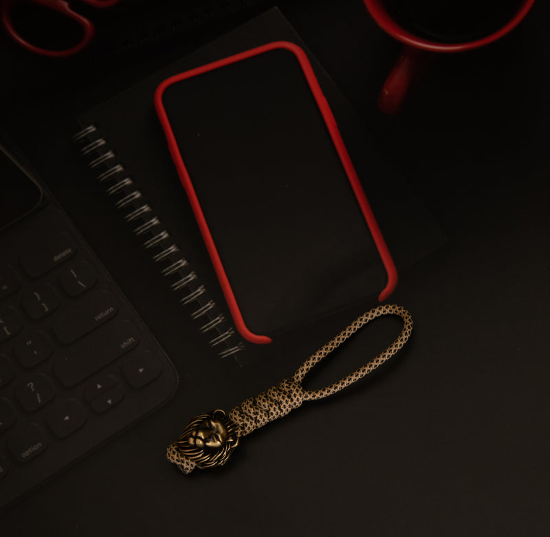 Hiena Brown Kiburi Lion Lanyard