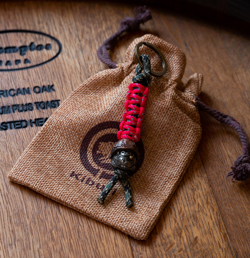 Cool Gorilla Red Green Keychain